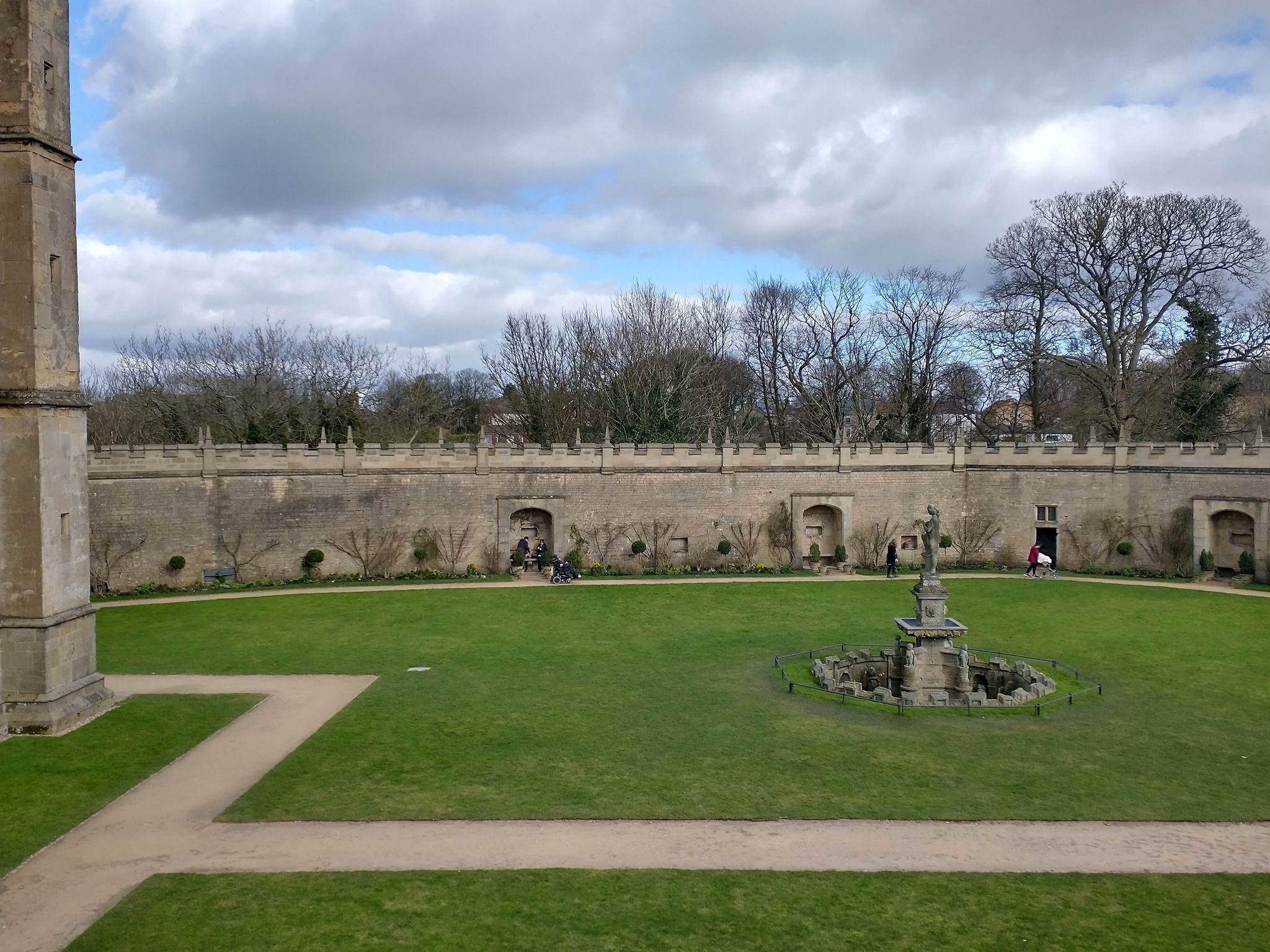 Bolsover Castle hilltop ruins view