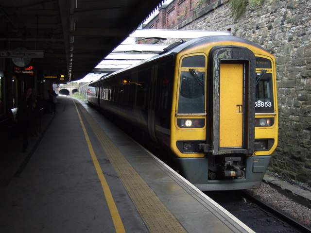 Sheffield railway station platform